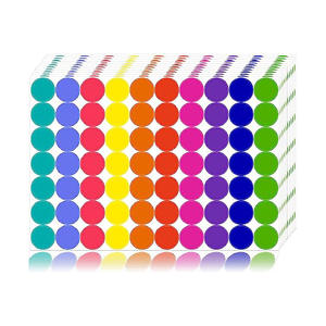 Etiquetas Redondas Codificables, Adhesivas, Coloridas, para Escribir, para Decoración del Hogar, Oficina y Escuela - Product Image 1