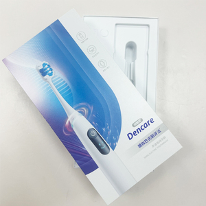 Marchio personalizzabile il packaging e denti sbiancamento spazzolino d'oro con scatola di carta di imballaggio - Product Image 1