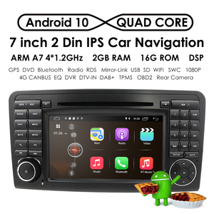 IPoster 7 "Android 9.0 2 Din Quad-Core 2 Din 2 Din 2 + <span class=keywords><strong>16</strong></span> <span class=keywords><strong>GB</strong></span> autoradio lecteur DVD pour Mercedes Benz ML GL - Product Image 4