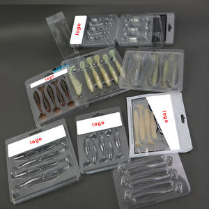 Tùy chỉnh rõ ràng <span class=keywords><strong>PVC</strong></span> mềm Nhựa Câu cá lure hộp vỉ bao bì cho cá lures - Product Image 5