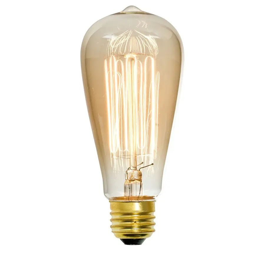 Christmas Decorative Lighting Edison Bulb Clear Amber Glass E27 Base ST64 Led Filament Bulb ErP 2.0