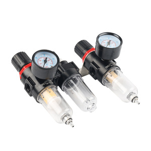 Filtre-régulateur double unité Airtac avec manomètre pour système pneumatique - Product Image 4