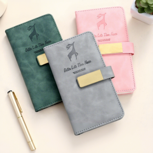 Taccuino A6 in Pelle PU Personalizzabile con Rilegatura Wireless - Set Regalo per Studenti, Scuola, Lavoro, Ufficio, Piccolo MOQ - Product Image 2