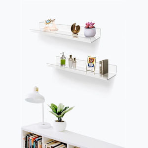 Kệ treo tường acrylic 24 inch, kệ trưng bày gắn tường, để cây cảnh, sách, loa, trang trí nhà cửa cho phòng ngủ, phòng khách - Product Image 6