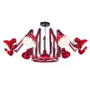 <span class=keywords><strong>Lustre</strong></span> de bureau de style industriel moderne, en fer forgé, personnalisé, LED multi-têtes, forme irrégulière - Product Image 4