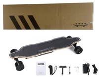 Planche à roulettes électrique JIESEN 8 plis en érable, longboard, autonomie de 15 à 20 km, vitesse maximale de 38 km/h, double propulsion, camions de 7 pouces, patineta e-board