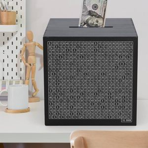 Hucha Digital de Madera de 18 cm para Almacenamiento de Dinero en Efectivo y Monedas, Desafío de Ahorro Doméstico - Product Image 4