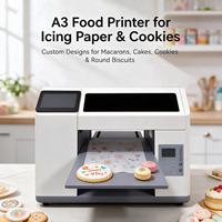 Neuer Automatischer Vollfarbiger Keks-Lebensmitteldrucker Essbare Tinte 1 Jahr Garantie Latte Art Kuchendekoration Druckmaschine