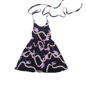 Venta Directa de Fábrica, Vestido de Algodón con Estampado Hawaiano Personalizado al por Mayor, Vestido con Tirantes Ajustables para Niñas - Product Image 3