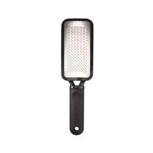 Ensemble de pédicure professionnel écologique pour les <span class=keywords><strong>pieds</strong></span>, en acier inoxydable, éliminateur de callosités, pousse-cuticules, lime en plastique, grattoir double - Product Image 2