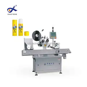 New Design Desktop Wet Glue Automatic Horizontal Ampoule Glass Bottle Tube Solid Glue Sticker Labeling Machine