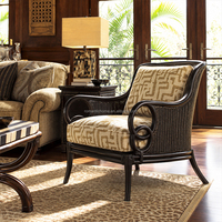 Canapé en tissu de style américain haut de gamme sur mesure, avec assise profonde et accoudoirs roulés, pour hôtel, villa et salon de maison de luxe