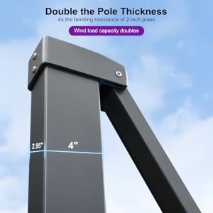 <span class=keywords><strong>Parasol</strong></span> de jardin moderne et luxueux à cadre en aluminium <span class=keywords><strong>Parasol</strong></span> romain étanche à lumière LED pour les restaurants et les hôtels - Product Image 4