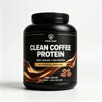 Protéine de Café Nettoyante, Isolat de Protéine de Lactosérum, Protéine de Pois, Café Instantané, Boisson Riche en Protéines, Récupération Musculaire Post-Entraînement, Booster d'Énergie, OEM