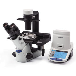 Microscope inversé Olympus CKx53 pour la culture cellulaire et l'imagerie de cellules vivantes avec condenseur à longue distance de travail - Product Image 1