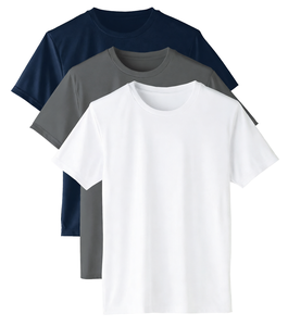 T-shirt unisexe 200 GSM Premium vierge à col rond en polyester doux double brossé, séchage rapide, coupe classique, manches courtes, impression de logo personnalisé - Product Image 1