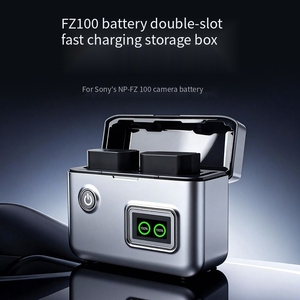 กล่องเก็บแบตเตอรี่กล้องแบบชาร์จเร็ว NP-FZ100 เหมาะสำหรับ Sony FX30, A7R3, <span class=keywords><strong>A7R4</strong></span>, 7RM3 และ A6600 - Product Image 4