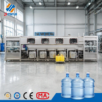 Chaîne de production automatique de remplissage de bouteilles d'eau PET de 5 gallons (900 BPH) pour petites entreprises, idéale pour les usines d'eau de source