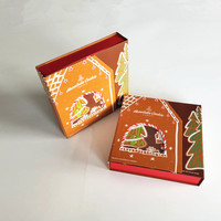 Scatola di Cartone Stampata Personalizzata a Forma di Libro con Chiusura Magnetica per Confezioni Regalo Natalizie