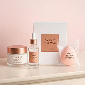 Etiqueta Adhesiva Personalizada para Botellas de Loción Autobronceadora, Impresa en Rollo, con Recubrimiento de Brillo Localizado - Product Image 3