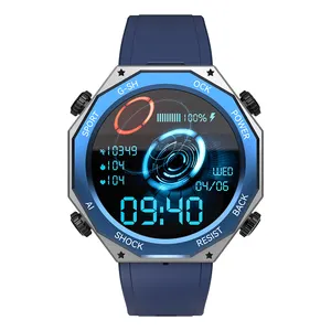 Fabricante OEM 1,45 pulgadas TFT IP68 dispositivos portátiles podómetro smartwatch fitness Tracker Monitor de ritmo cardíaco reloj inteligente 2024