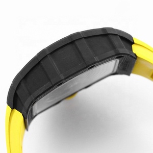 Orologio Meccanico Sportivo Casual da Uomo in Fibra di Carbonio NTPT Versione Alta 35-02, Orologio Tonneau Scheletrato alla Moda di Design - Product Image 4