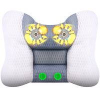 Oreiller de massage cervical pour usage domestique, télécommande portable, traction par airbag, chauffage électrique, massage par pétrissage, soutien du cou