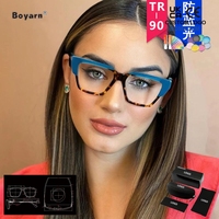 Nouvelles Arrivées Boyarn – Montures de Lunettes Élégantes Irrégulières pour Femmes, Tendance, Couleurs Assorties, Nouvelles Lunettes Vintage Anti-Lumière Bleue