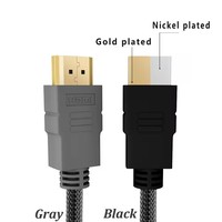 Câble HDMI tressé de 5m câbles HDMI haute vitesse HD 4K Version 2.0 câble HDMI certifié Ultra HD 3d HDR