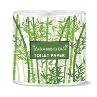 Papier toilette blanc en pâte de bambou vierge à 100 % de haute qualité et économique du Groupe Sinopec, personnalisable 2 ou 3 plis