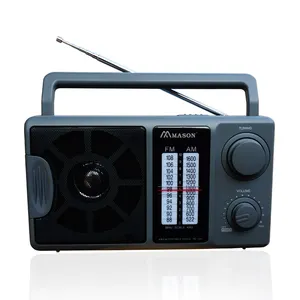 2022 China Lieferant Mason Einfach zu bedienender Home AM FM tragbarer Radio empfänger Biut-In-Lautsprecher