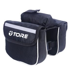 Bolsa para tubo superior de bicicleta, correa ajustable de PVC negra, accesorio para ciclismo, 116g - Product Image 5