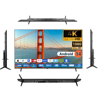 Téléviseur intelligent QLED 120 pouces sans bordure, système Android 14, 4K/8K Ultra HD, garantie de deux ans, personnalisable