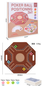 Hai mặt Trung Đông marblesjokers Hội Đồng Quản trị trò chơi rắn gỗ bi và thẻ trò chơi cho 2-4 người chơi trò chơi hội đồng quản trị - Product Image 4