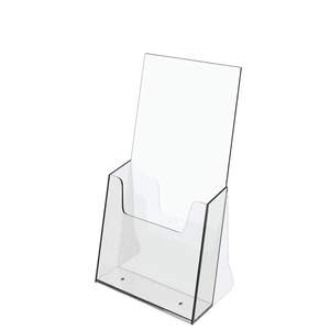 Espositore da Tavolo in Acrilico Trasparente per Brochure, per Ufficio, Ristorante, Reception - Product Image 1