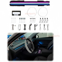 Éclairage d'ambiance pour Tesla Model 3 Highland 2024+ - Éclairage intérieur de voiture - Haut-parleur rotatif 4D - Lampe de dossier