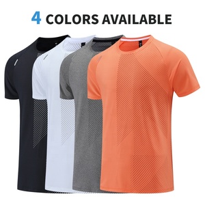 Mens Ngắn Tay Áo Thể Thao T Áo Sơ Mi Nhanh Khô Chạy T-Shirt Thoáng Khí Tập Thể Dục Áo Sơ Mi Hàng Đầu Phòng Tập Thể Dục Đào Tạo Ngoài Trời Quần Áo Cho Nam Giới R428 - Product Image 4