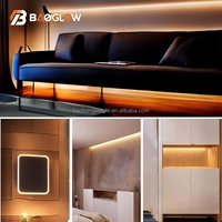 Lampu Strip Fleksibel Pintar 320LED 2700K 3000K 4000K 6000K 5mm 12V 24V 12W/M Dapat Dipotong Setiap 2.5cm RA 95 Lampu Strip COB