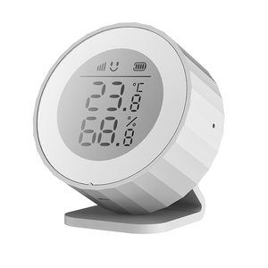 Matter Smart Home Capteur de température et d'humidité Moniteur de qualité de l'air avec écran LCD - Product Image 1