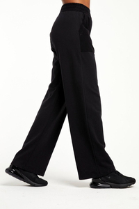 <span class=keywords><strong>Pantalon</strong></span> de jogging en coton évasé pour <span class=keywords><strong>femme</strong></span>, Logo personnalisé avec poches, <span class=keywords><strong>pantalon</strong></span> de bureau en molleton épais empilé, coupe ample - Product Image 2