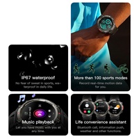 Nuevo Reloj Inteligente S100 2025 para Mujer, Pantalla TFT HD de 1.45 Pulgadas, BT 5.0, Resistente al Agua IP67, Linterna, Deportes Nocturnos, Fitness, Alarma, Reloj