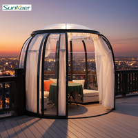Sunkaer Boutique, Glamping en plein air, chambre à bulles en aluminium, hôtel, igloo écologique, maison en verre transparent, dôme transparent