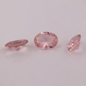 777 # champagner farbe Oval cut Synthetische Morganite edelsteine mit großhandelspreis - Product Image 5