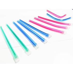 Ejecteur de salive en plastique jetable, coloré, <span class=keywords><strong>PVC</strong></span> de haute qualité pour la chirurgie buccale et l'utilisation en clinique, pack d'ejecteurs de salive - Product Image 1