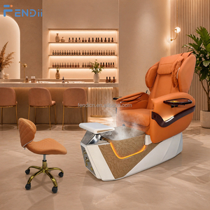 Poltrona Pedicure Elettrica Reclinabile di Lusso con Funzione Massaggio e Vasca Idromassaggio per Salone di Bellezza - Product Image 1