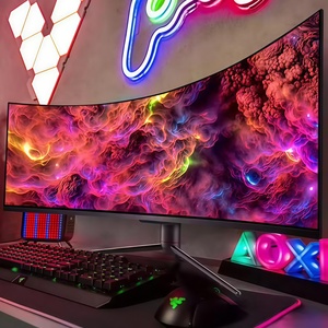 Monitor Curvo a Prezzo all'Ingrosso, Schermo 4K per PC, Display 2K 144Hz 24 Pollici, <span class=keywords><strong>LCD</strong></span> Personalizzato 34 IPS 2560, Due Monitor <span class=keywords><strong>LCD</strong></span> Ultrawide da <span class=keywords><strong>19</strong></span> Pollici - Product Image 1