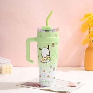 Hello Kitty Stainless Steel Tumbler 304 With Handle And Straw Large Capacity Insulated For Travel - Product Image 3