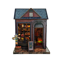 Nuevo Y-TOP Mini Book Nooks de Madera, Rompecabezas 3D de Madera Dark House, Kit DIY de Casa en Miniatura Personalizada