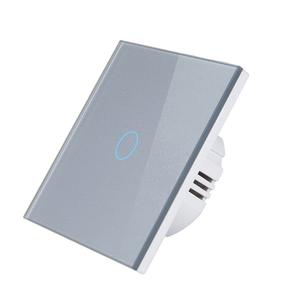Para Tuya WiFi Smart Switch EU UK 86*86MM Panel táctil de vidrio templado interruptor de pared IP66 10A corriente máxima 240V funciona <span class=keywords><strong>Alexa</strong></span> Google <span class=keywords><strong>Hom</strong></span> - Product Image 1