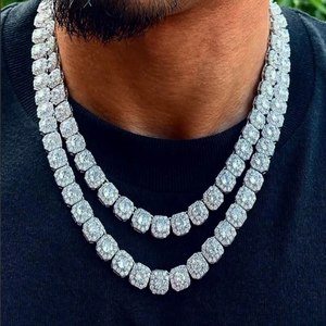 Set 3 in 1 Orologio Iced Out con Diamanti e Bracciale per <span class=keywords><strong>Uomo</strong></span> Orologi da Polso Dorati Set di Gioielli - Product Image 2